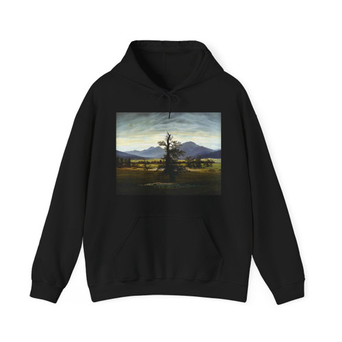 FRIEDRICH, Caspar David - Village Landscape in Morning Light (The Lone Tree) (Artwork) Hoodie