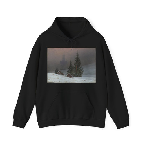 FRIEDRICH, Caspar David - Winter Landscape with Church (Artwork) Hoodie