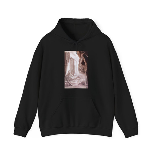 FUSELI, John Henry - Brunhilde Observing Gunther, Whom She Has Tied to the Ceiling (Artwork) Hoodie
