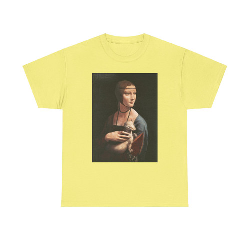 LEONARDO da Vinci - Portrait of Cecilia Gallerani (Lady with an Ermine) (Artwork) T-Shirt