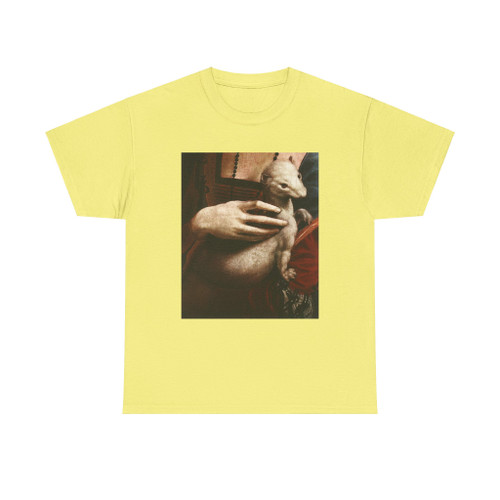 LEONARDO da Vinci - Portrait of Cecilia Gallerani (detail) (Artwork) T-Shirt