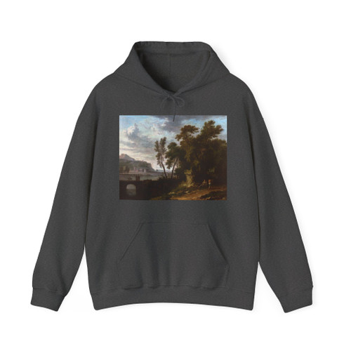 HUYSUM, Jan van - Landscape with Ruin and Bridge (Artwork) Hoodie