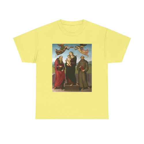 PERUGINO, Pietro -The Virgin and Child with Saints Jerome and Francis (Artwork) T-Shirt