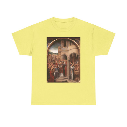 MEMLING, Hans -Saint Ursula- Arrival in Rome (scene 3) (Artwork) T-Shirt