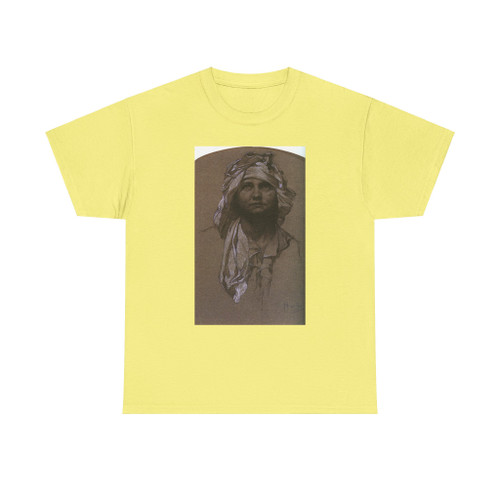MUCHA, Alphonse Maria - Head of a Girl (Artwork) T-Shirt