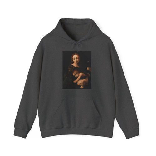 BOLTRAFFIO, Giovanni Antonio - Virgin and Child with a Flower Vase (Artwork) Hoodie