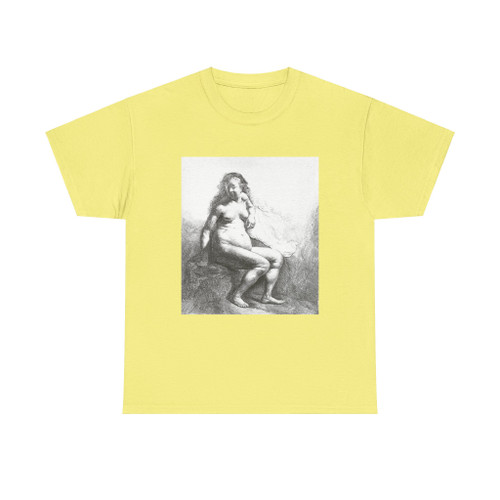 REMBRANDT Harmenszoon van RIJN - Seated Female Nude (Artwork) T-Shirt