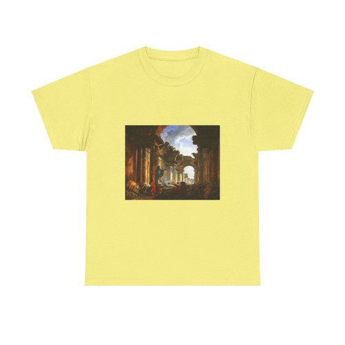ROBERT, Hubert - Imaginary View of the Grande Galerie in the Louvre in Ruins (Artwork) T-Shirt