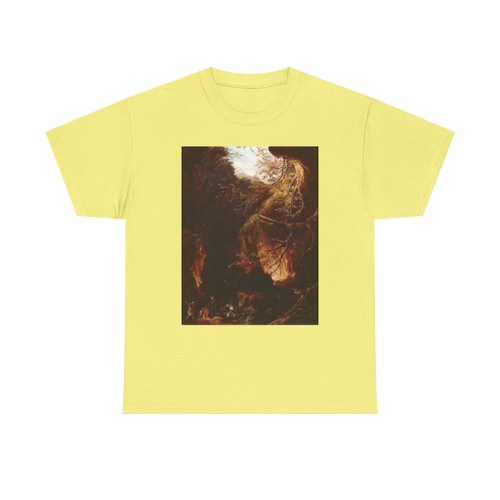 ROBERT, Hubert - Figures by a Waterfall in a Wooded Landscape (Artwork) T-Shirt