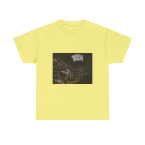 ROBERT, Hubert - Imaginary View of the Grande Galerie in the Louvre (Artwork) T-Shirt