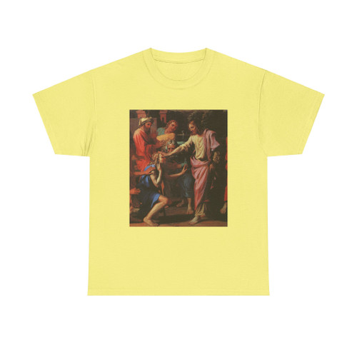 POUSSIN, Nicolas - Jesus Healing the Blind of Jericho (Artwork) T-Shirt