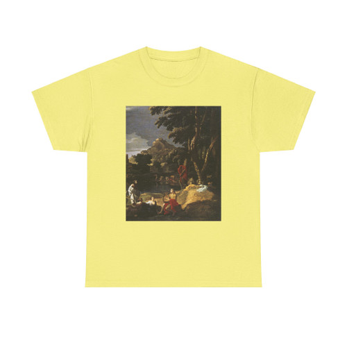 POUSSIN, Nicolas - Landscape with Orpheus and Euridice (detail) (Artwork) T-Shirt