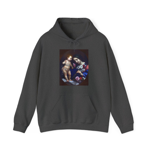 DOLCI, Carlo - The Virgin and Child with Flowers (Artwork) Hoodie