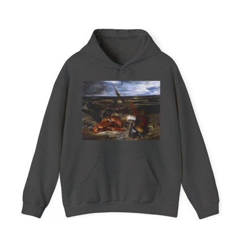 DELACROIX, EUGENE - Still-Life with Lobster (Artwork) Hoodie