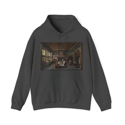 DELEN, Dirck van - An Interior with Ladies and Gentlemen Dining (Artwork) Hoodie
