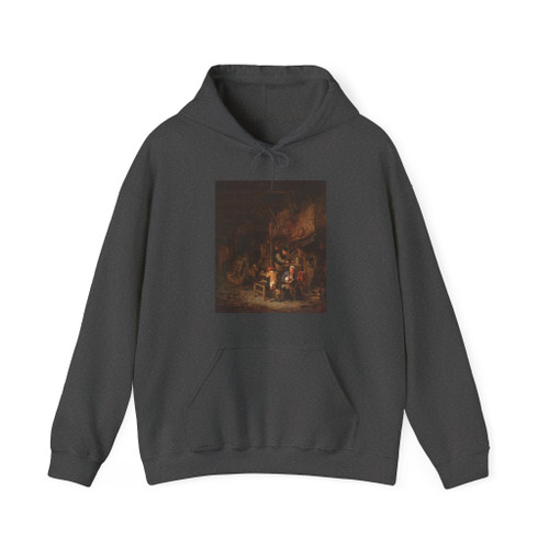 OSTADE, Adriaen Jansz. van - Interior with a Peasant Family (Artwork) Hoodie