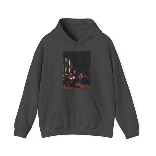 OSTADE, Adriaen Jansz. van - The Interior of a Peasant's Cottage (Artwork) Hoodie