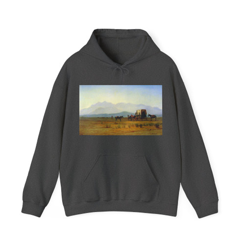 BIERSTADT, Albert - Surveyors Wagon in the Rockies (Artwork) Hoodie