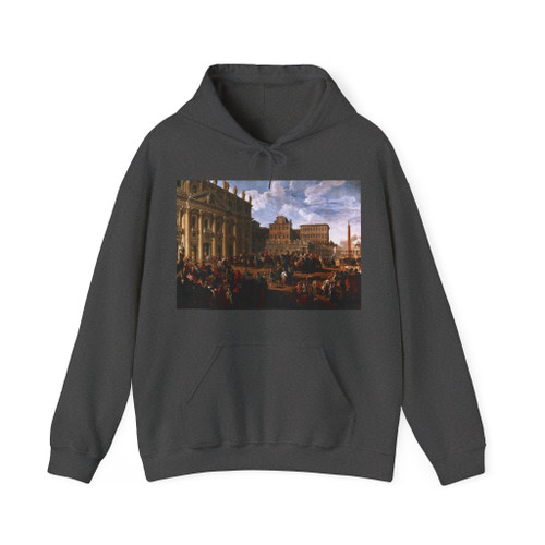 PANNINI, Giovanni Paolo -  Charles III at St Peter's (Artwork) Hoodie