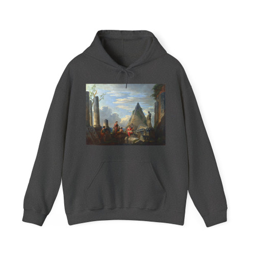 PANNINI, Giovanni Paolo - Roman Ruins with Figures (Artwork) Hoodie