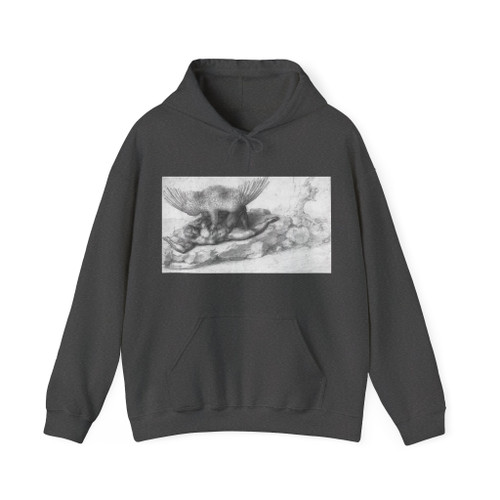 MICHELANGELO, Buonarroti -Drawing--Drawing- 1cavali2 (Artwork) Hoodie