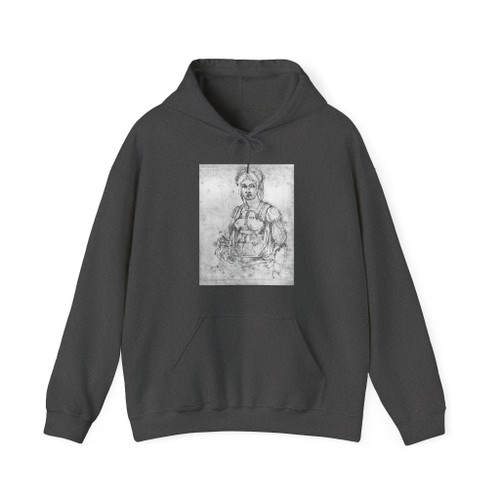 MICHELANGELO, Buonarroti -Drawing--Drawing- 3colonna (Artwork) Hoodie