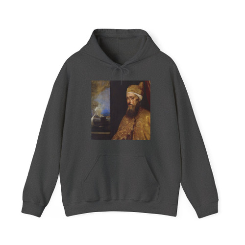 TIZIANO Vecellio - Portrait of the Doge Francesco Venier (detail) (Artwork) Hoodie
