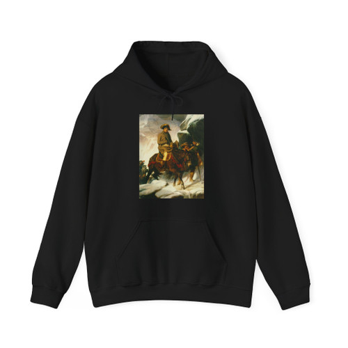 DELAROCHE, Paul - Bonaparte Crossing the Alps (Artwork) Hoodie