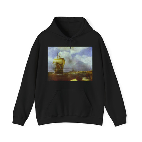 AIVAZOVSKY, Ivan Konstantinovich - The Great Roads at Kronstadt (Artwork) Hoodie