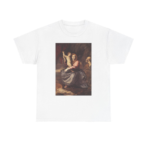 PUGET, Pierre -painting- The Holy Family at the Palm-tree (Artwork) T-Shirt