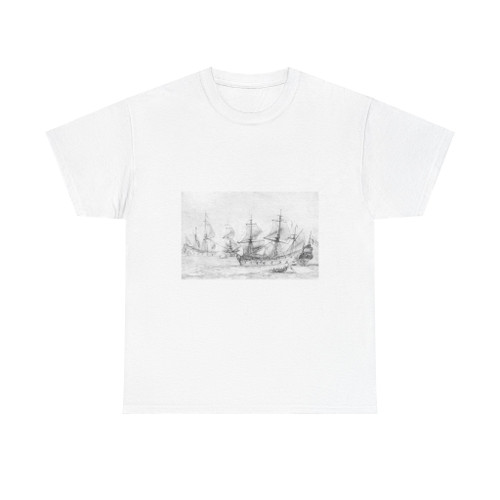 PUGET, Pierre -graphics- Two Vessels under Sail (Artwork) T-Shirt