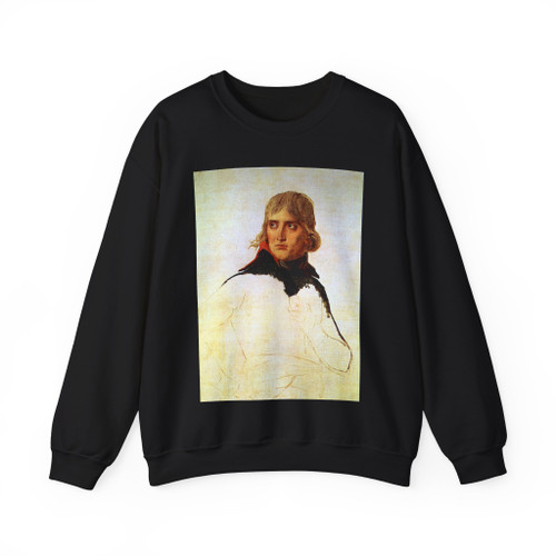 DAVID,Jacques-Louis - Portrait of General Bonaparte (Artwork) Crewneck Sweatshirt