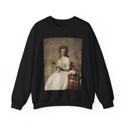 DAVID,Jacques-Louis - Portrait of Madame Adelaide Pastoret (Artwork) Crewneck Sweatshirt