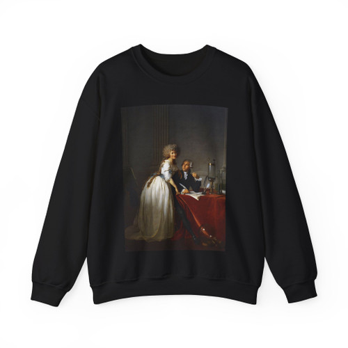 DAVID,Jacques-Louis - Portrait of Antoine-Laurent and Marie-Anne Lavoisier (Artwork) Crewneck Sweatshirt