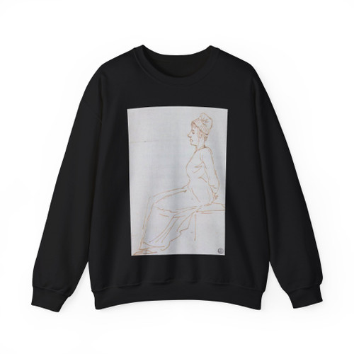 DAVID,Jacques-Louis - Marie Antoinette on the Way to the Guillotine (Artwork) Crewneck Sweatshirt