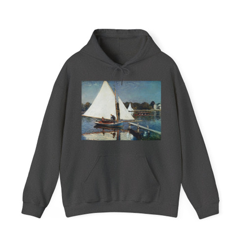 MONET, Claude - Sailing at Argenteuil (Artwork) Hoodie