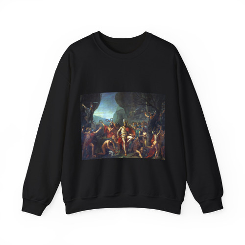 DAVID,Jacques-Louis - Leonidas at Thermopylae (Artwork) Crewneck Sweatshirt