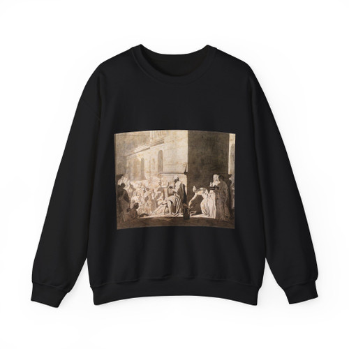 DAVID,Jacques-Louis - Homer Reciting his Verses to the Greeks (Artwork) Crewneck Sweatshirt