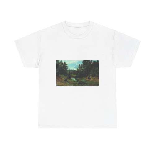 SHISKIN, Ivan Ivanovich - 1870 Forest Stream (Artwork) T-Shirt