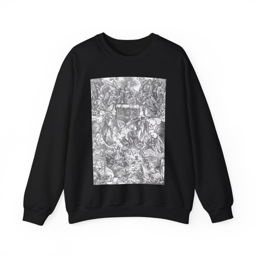 DURER, Albrecht - 7. The Seven Trumpets Are Given to the Angels (Artwork) Crewneck Sweatshirt