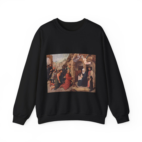 DAVID, Gerard - Adoration of the Magi (Artwork) Crewneck Sweatshirt