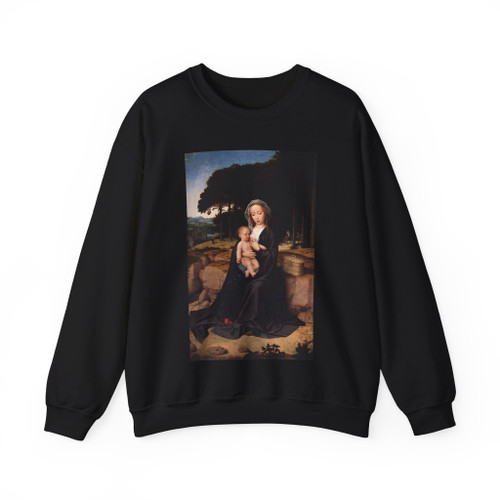 DAVID, Gerard - Rest during the Flight to Egypt (Artwork) Crewneck Sweatshirt