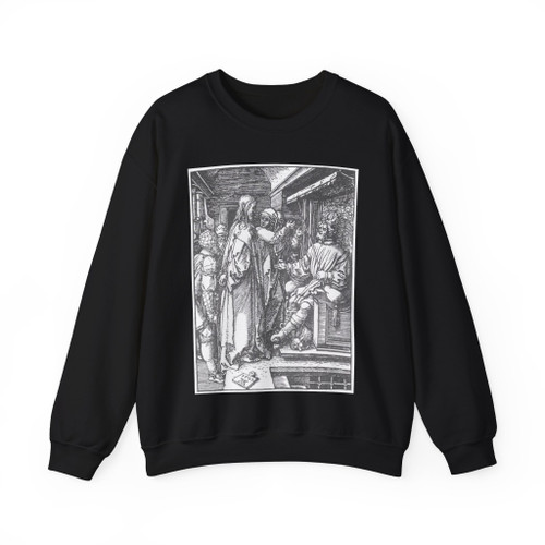 DURER, Albrecht - 16. Christ before Herod (Artwork) Crewneck Sweatshirt
