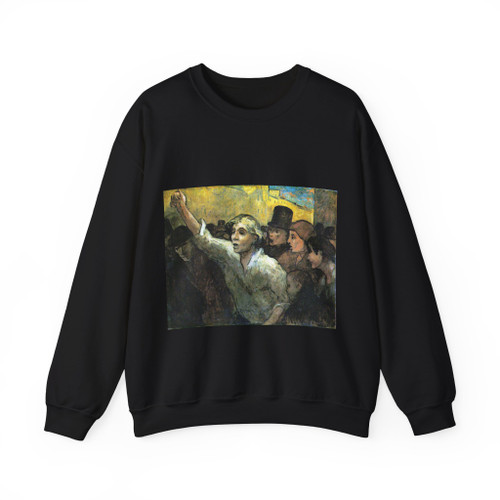 DAUMIER, Honore - The Uprising (Artwork) Crewneck Sweatshirt