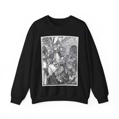 DURER, Albrecht - 6. Christ's Entry into Jerusalem (Artwork) Crewneck Sweatshirt