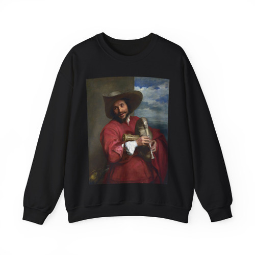 DYCK, Sir Anthony Van - Portrait of Francois Langlois (Artwork) Crewneck Sweatshirt
