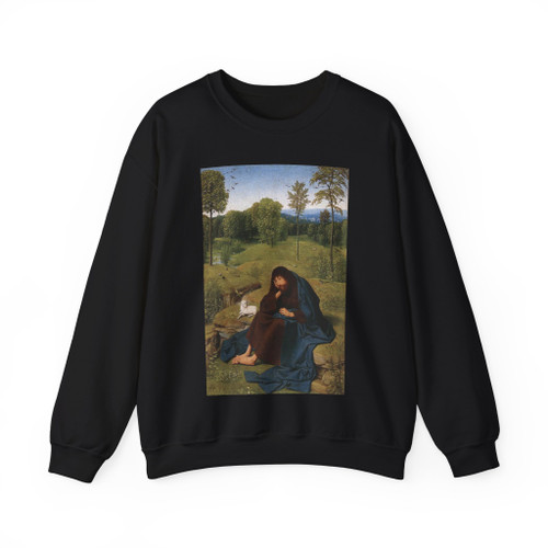 GEERTGEN tot Sint Jans - John the Baptist in the Wilderness (Artwork) Crewneck Sweatshirt