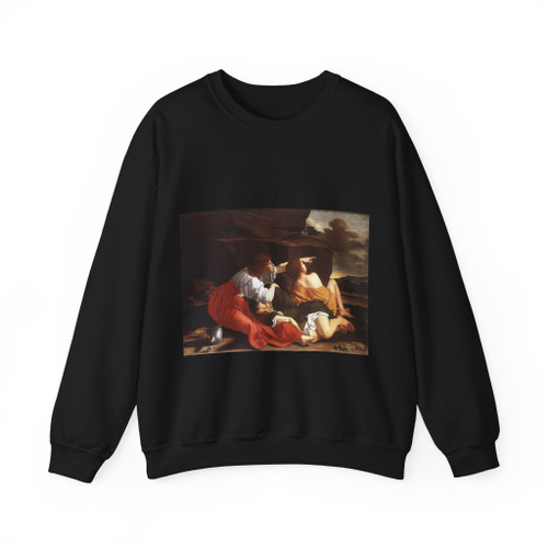 GENTILESCHI, Orazio - Lot and his Daughters (Artwork) Crewneck Sweatshirt