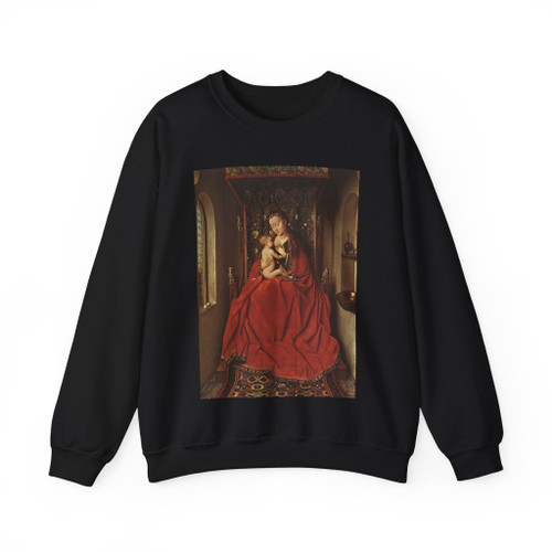 Eyk, Jan van - Suckling Madonna Enthroned (Artwork) Crewneck Sweatshirt