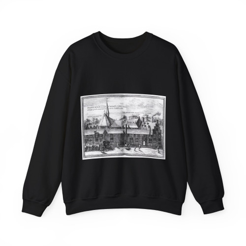 DECKER, Coenraet - DECKER, Coenraet - The Convent of St Agatha and Prinsenhof in Delft (Artwork) Crewneck Sweatshirt
